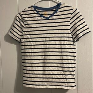Men’s small H&M V-neck cotton striped tee